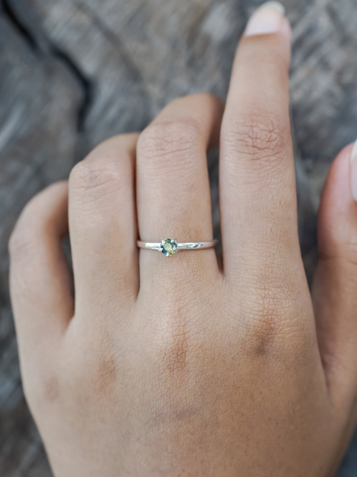 Sapphire Flower Ring - Gardens of the Sun | Ethical Jewelry