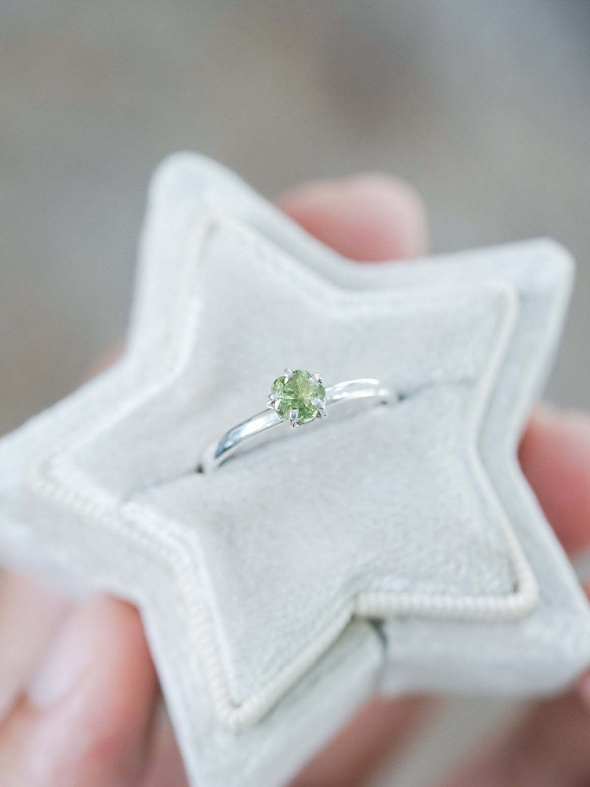 Sapphire Flower Ring - Gardens of the Sun | Ethical Jewelry