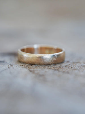 Skinny Ethical gold wedding band plain - Gardens of the Sun | Ethical Jewelry