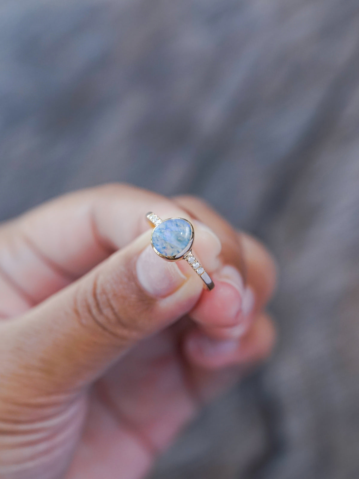 Snake Opal Ring in Ethical Gold - Gardens of the Sun | Ethical Jewelry