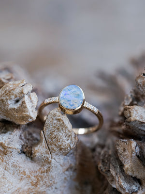 Snake Opal Ring in Ethical Gold