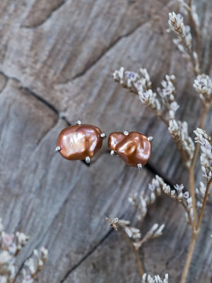 Sterling Silver Freshwater Pearl Stud Earrings