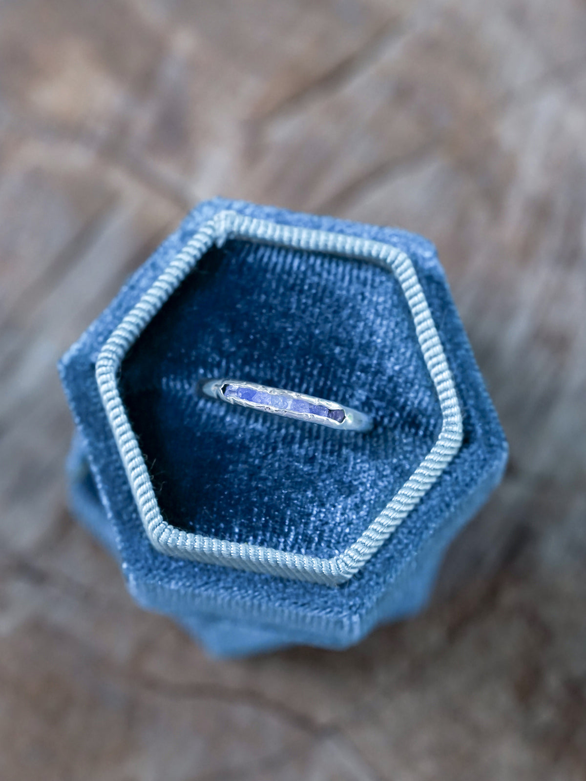 Rough Tanzanite Ring with Hidden Gems - Gardens of the Sun | Ethical Jewelry