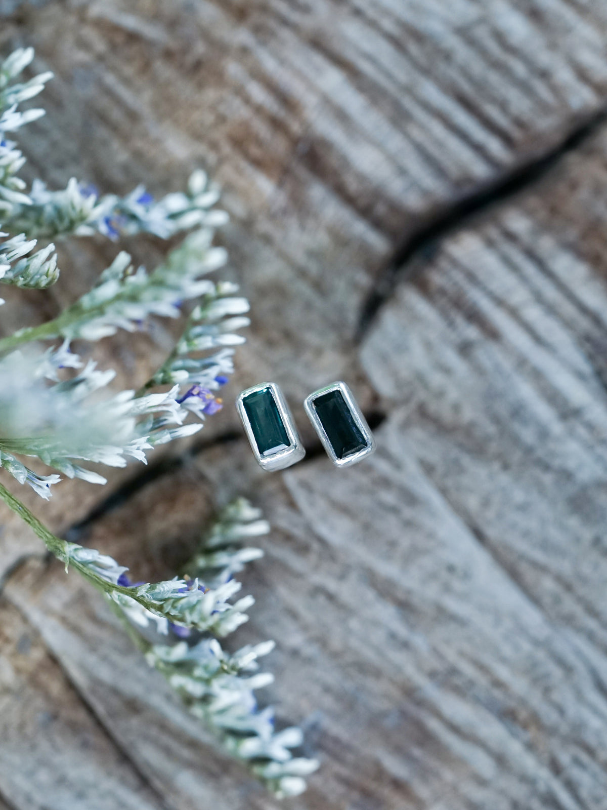 Teal Tourmaline Earrings - Gardens of the Sun | Ethical Jewelry