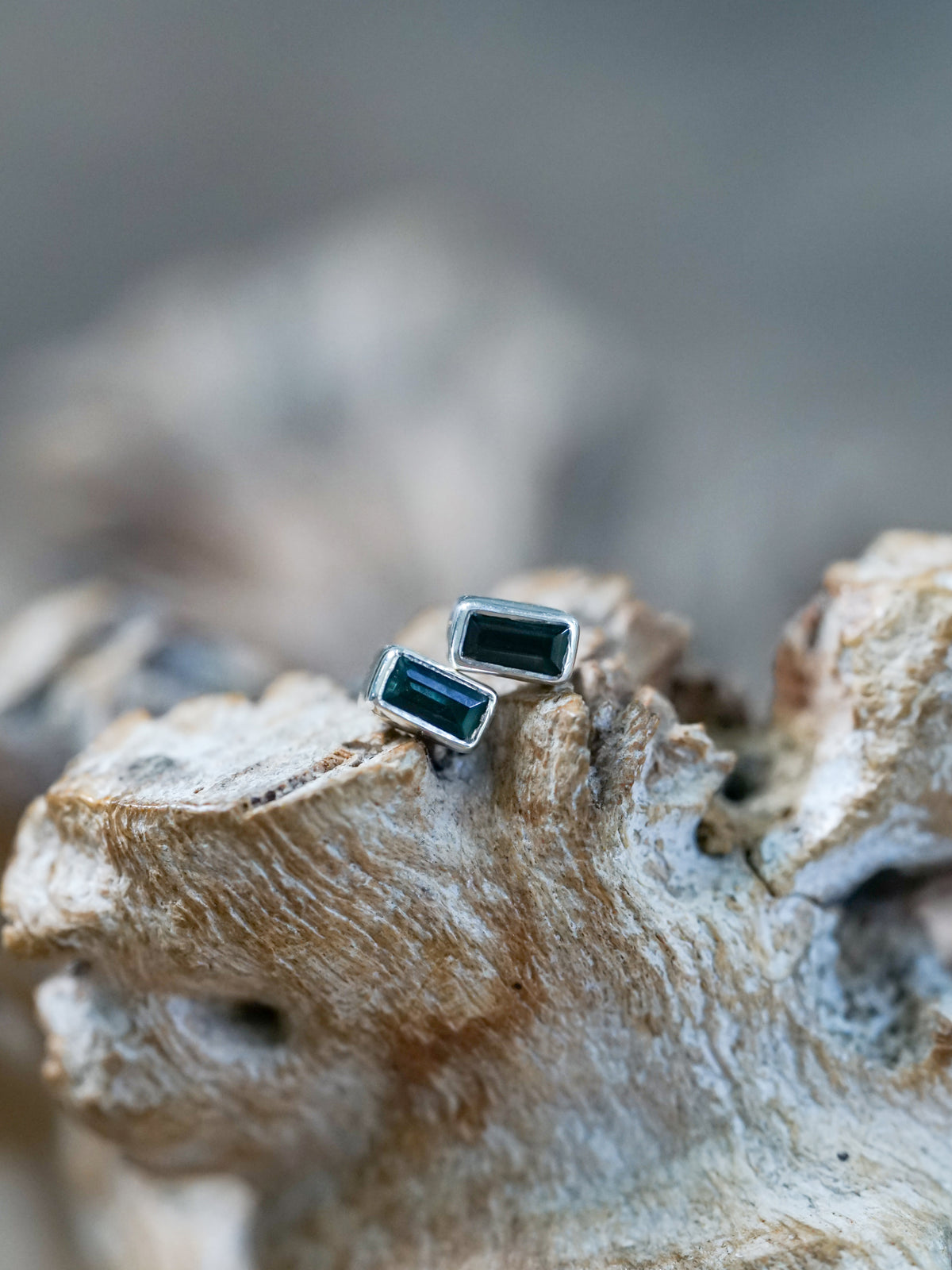 Teal Tourmaline Earrings - Gardens of the Sun | Ethical Jewelry