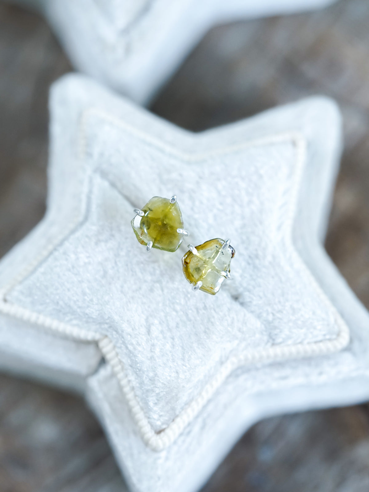 Tourmaline Slice Earrings - Gardens of the Sun | Ethical Jewelry
