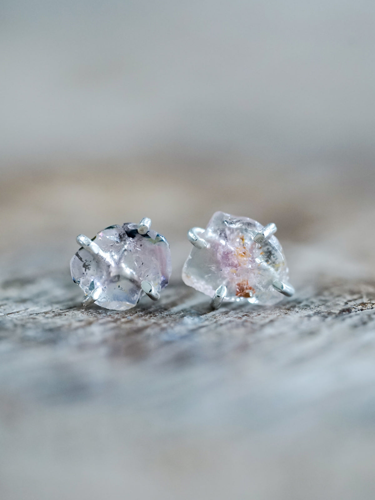 Tourmaline Slice Earrings - Gardens of the Sun | Ethical Jewelry