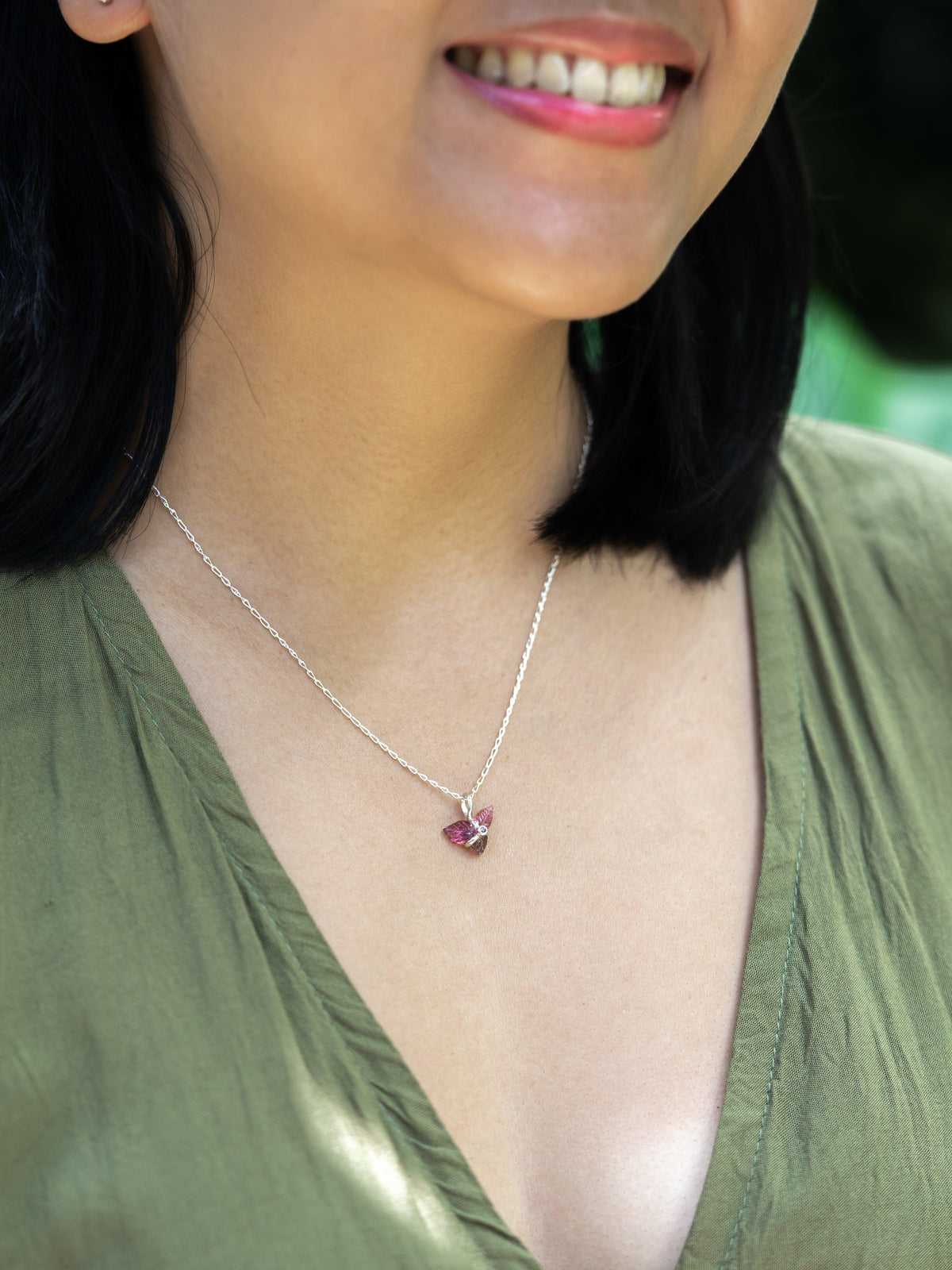 Tourmaline and Spinel Necklace - Gardens of the Sun | Ethical Jewelry