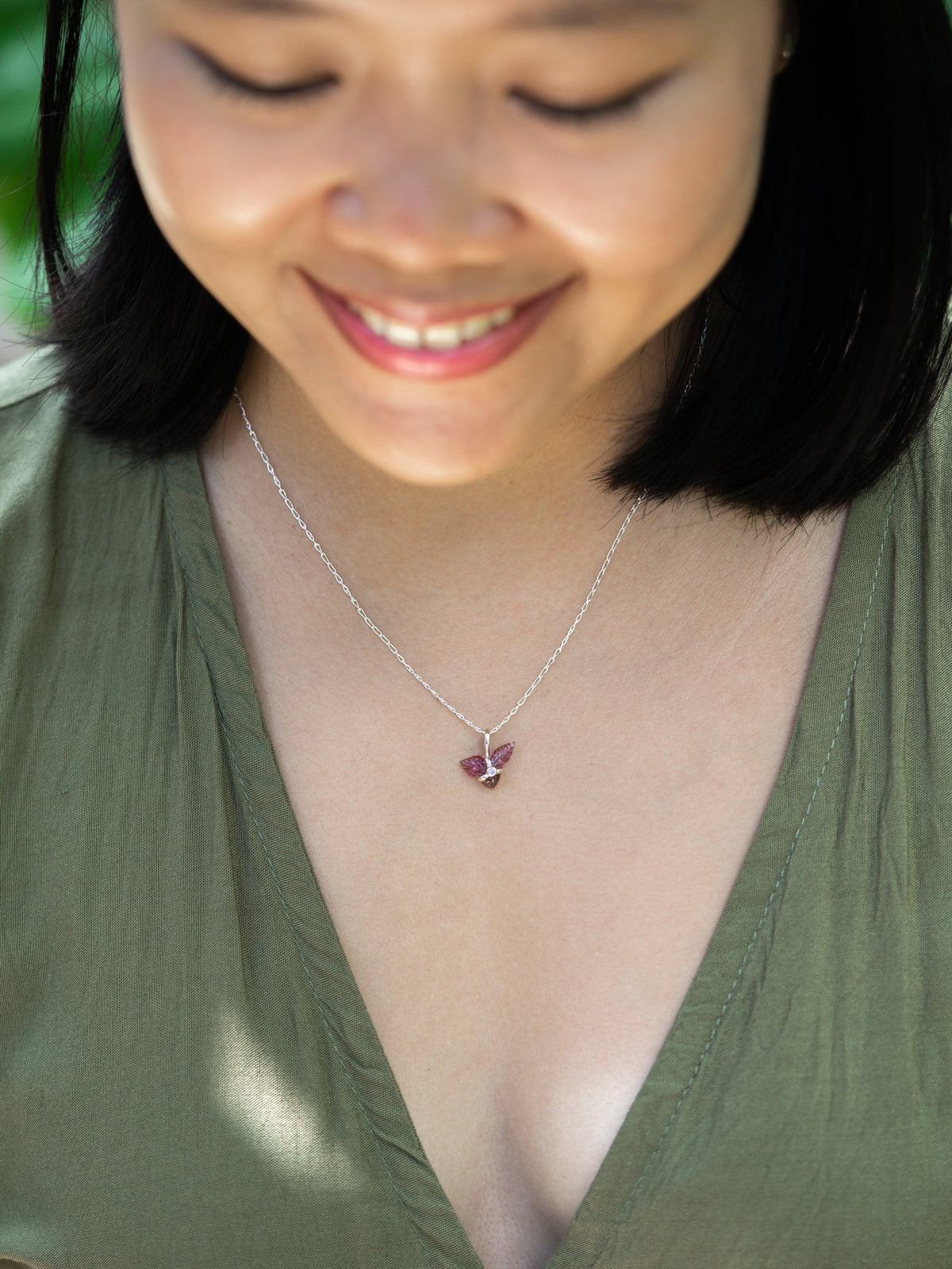 Tourmaline and Spinel Necklace - Gardens of the Sun | Ethical Jewelry