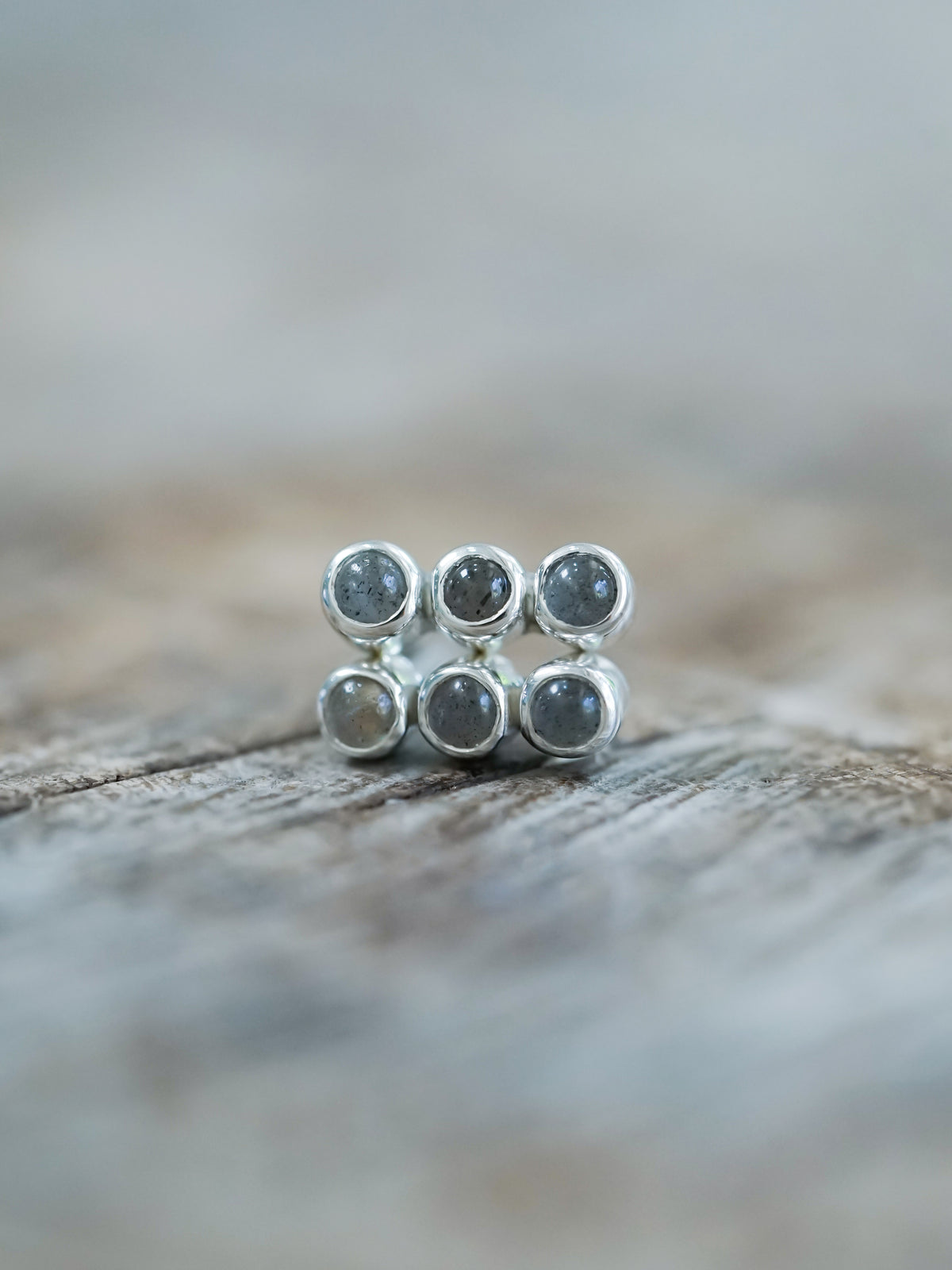 Triple Labradorite Earrings - Gardens of the Sun | Ethical Jewelry