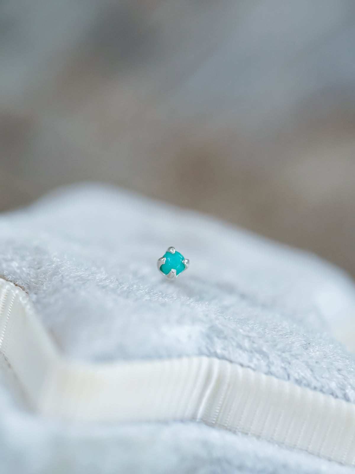 Turquoise Tragus Stud Earring - Gardens of the Sun | Ethical Jewelry