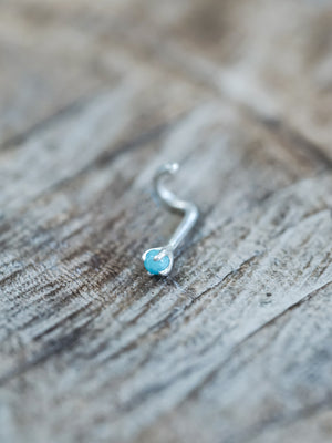 Turquoise Tragus Stud Earring - Gardens of the Sun | Ethical Jewelry
