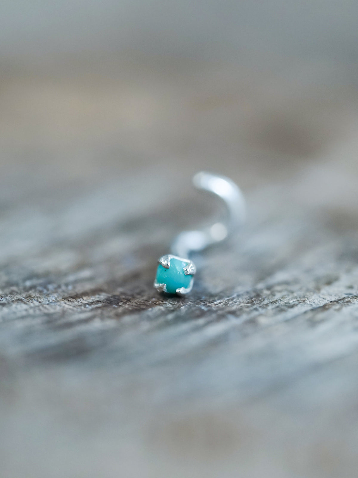 Turquoise Tragus Stud Earring - Gardens of the Sun | Ethical Jewelry