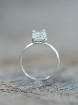 White Zircon Ring - Gardens of the Sun | Ethical Jewelry