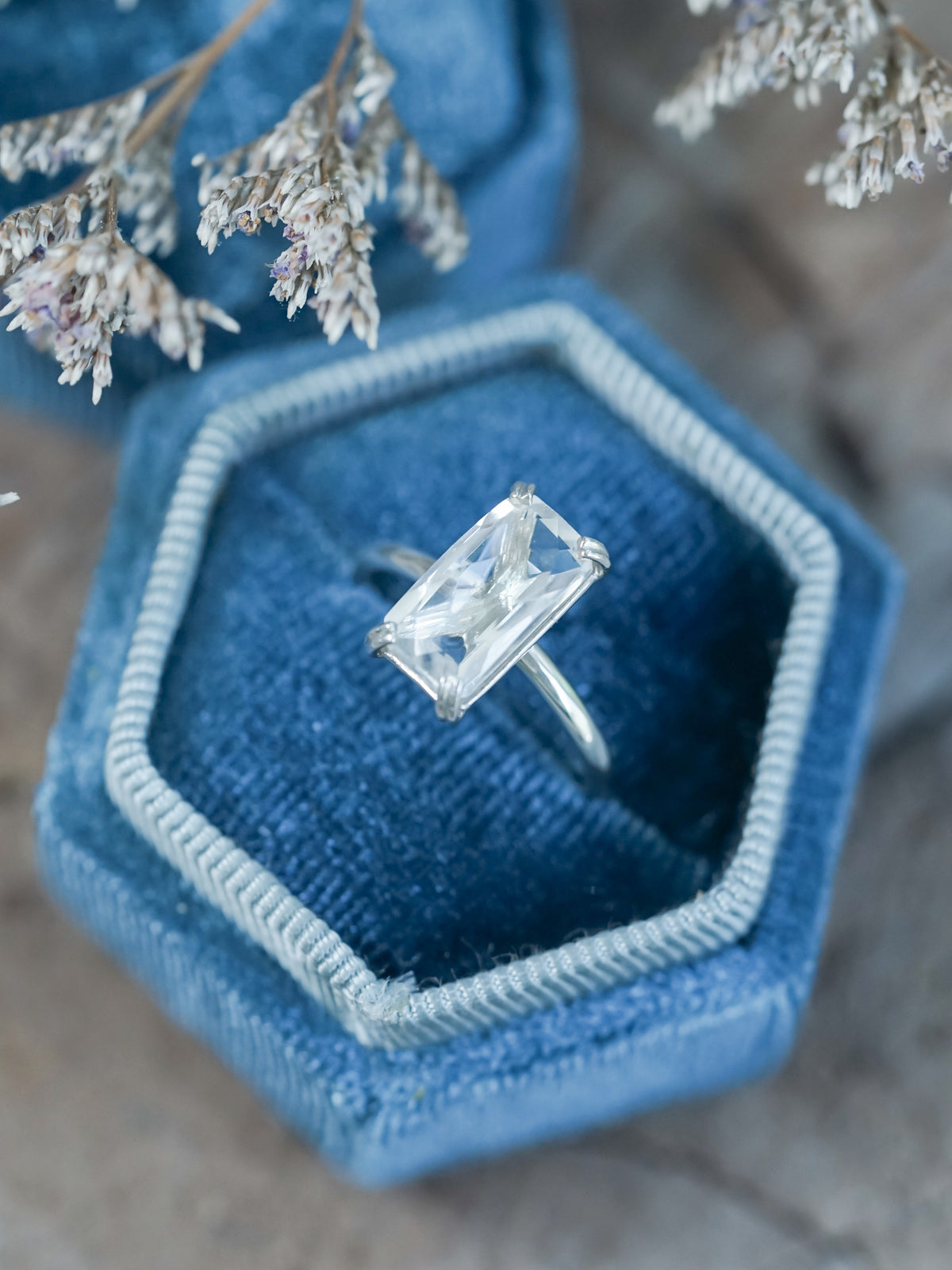 White Zircon Ring - Gardens of the Sun | Ethical Jewelry