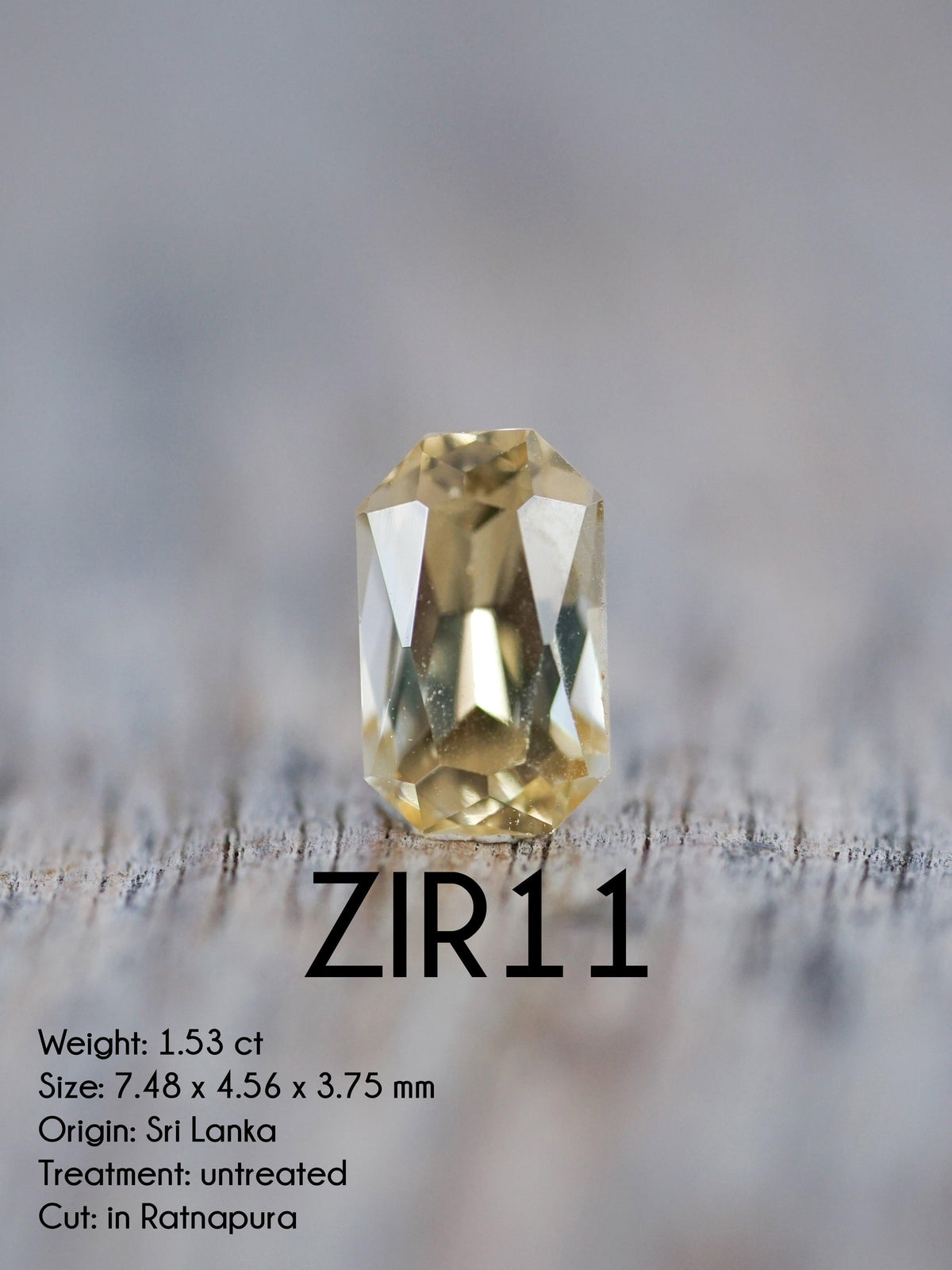 Custom Zircon Ring in Gold - Gardens of the Sun | Ethical Jewelry