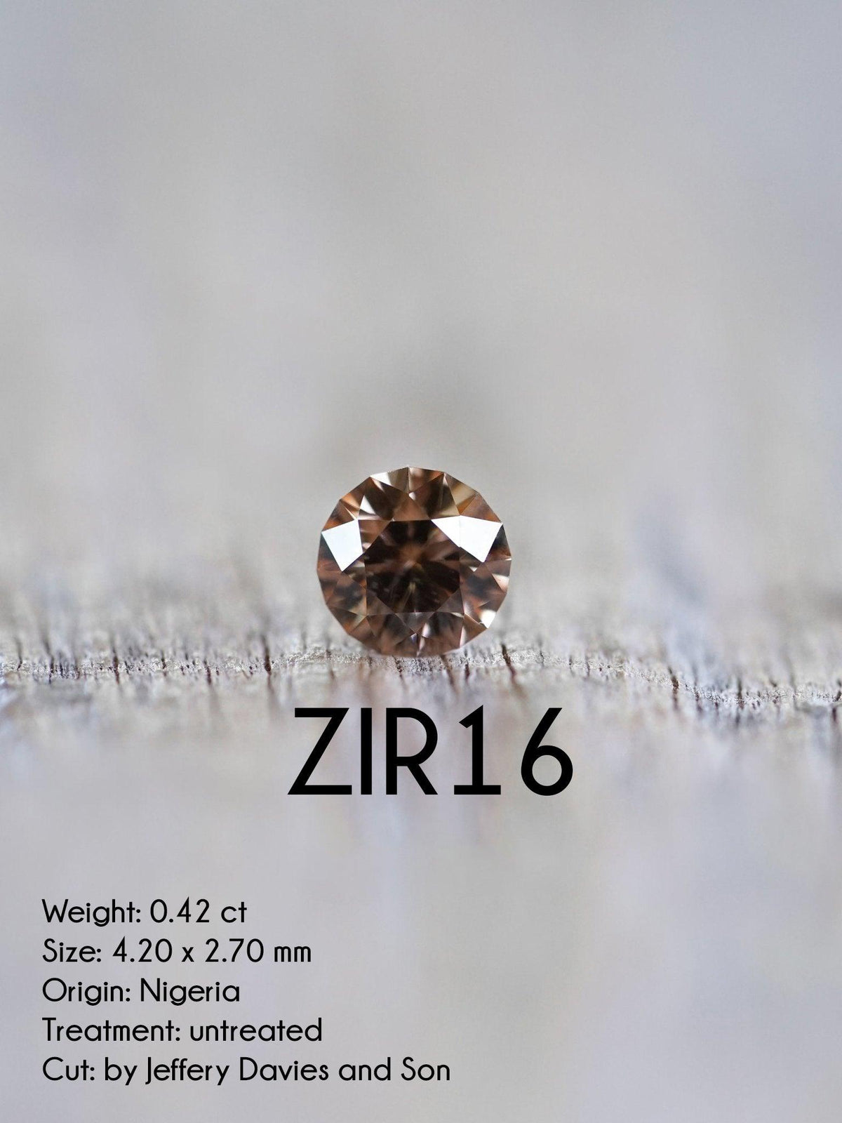 Custom Zircon Ring in Gold - Gardens of the Sun | Ethical Jewelry