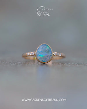 Snake Opal Ring in Ethical Gold - Gardens of the Sun | Ethical Jewelry