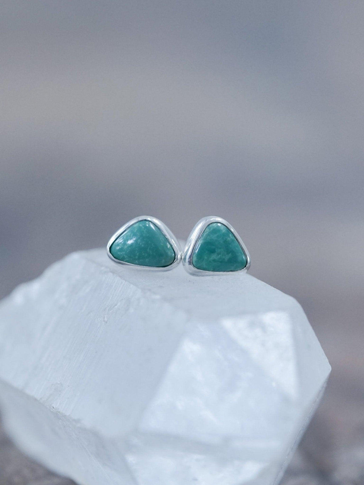 American Turquoise Earrings - Gardens of the Sun | Ethical Jewelry