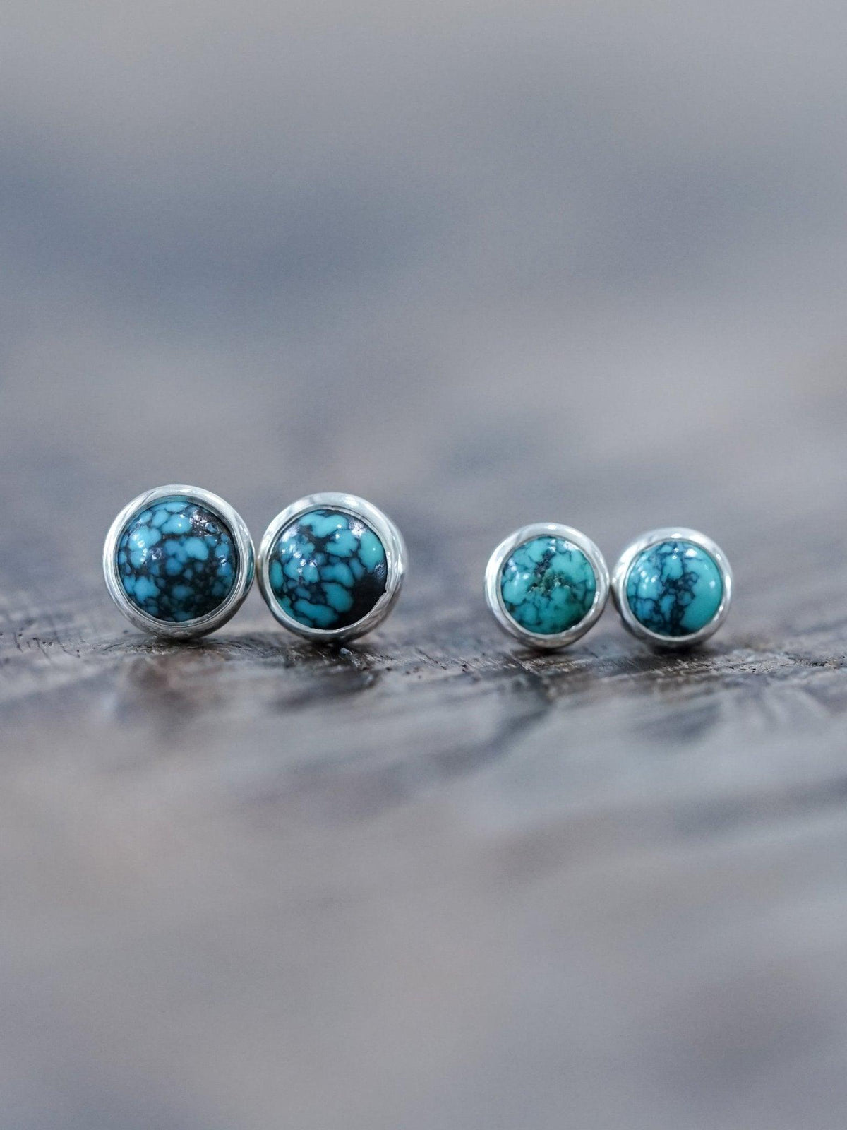 American Turquoise Earrings - Gardens of the Sun | Ethical Jewelry