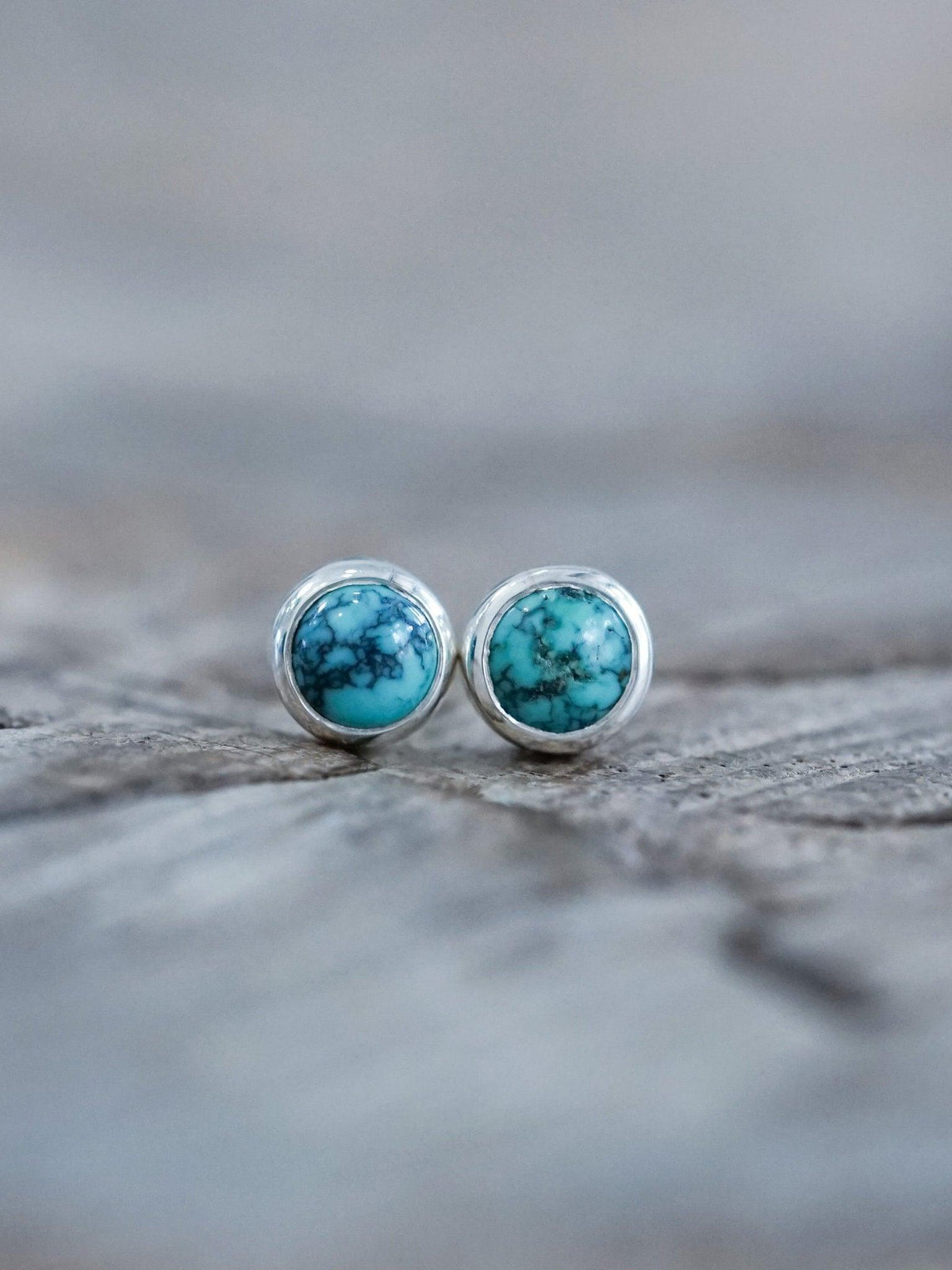 American Turquoise Earrings - Gardens of the Sun | Ethical Jewelry