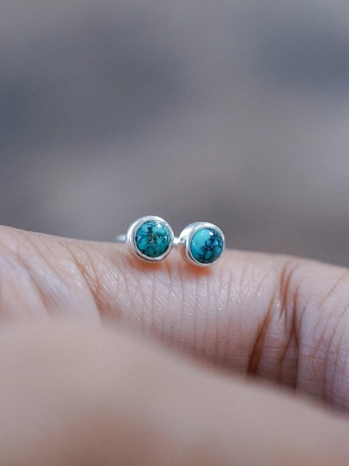 American Turquoise Earrings - Gardens of the Sun | Ethical Jewelry