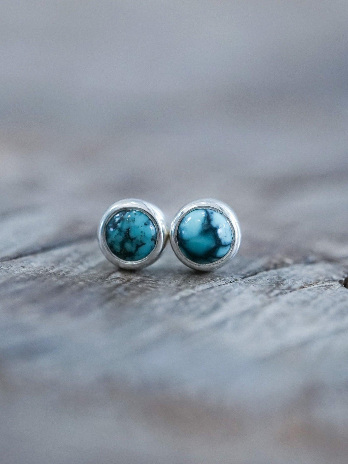 American Turquoise Earrings - Gardens of the Sun | Ethical Jewelry