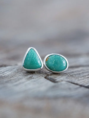 American Turquoise Earrings - Gardens of the Sun | Ethical Jewelry