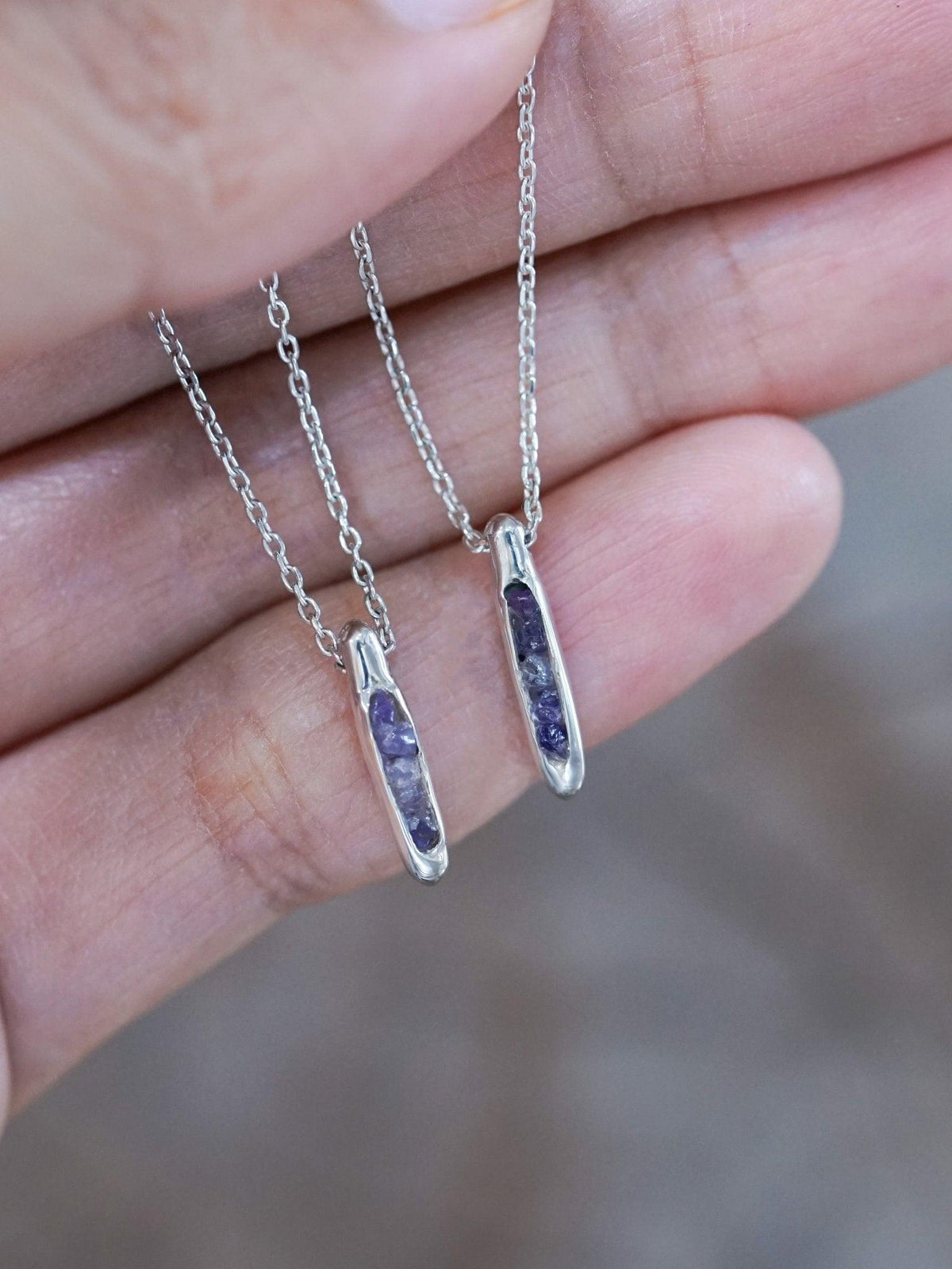 Amethyst Necklace with Hidden Gems - Gardens of the Sun | Ethical Jewelry