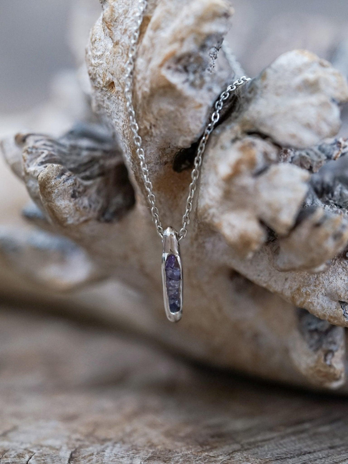 Amethyst Necklace with Hidden Gems - Gardens of the Sun | Ethical Jewelry