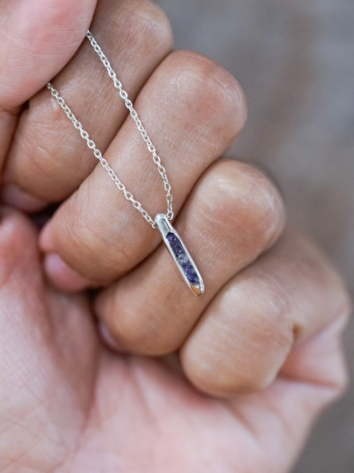 Amethyst Necklace with Hidden Gems - Gardens of the Sun | Ethical Jewelry