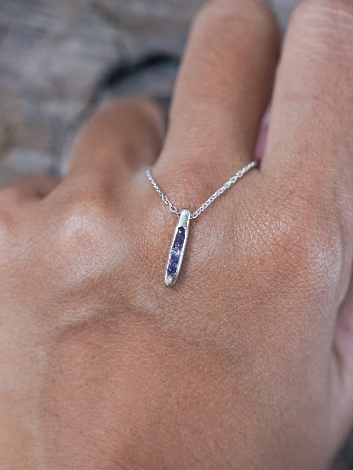 Amethyst Necklace with Hidden Gems - Gardens of the Sun | Ethical Jewelry
