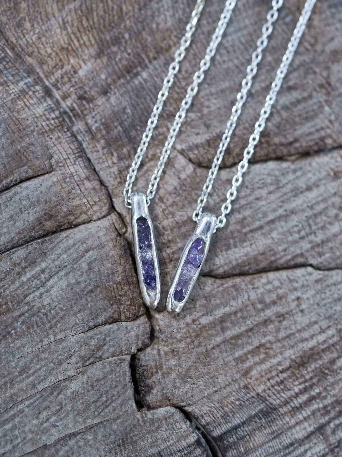 Amethyst Necklace with Hidden Gems - Gardens of the Sun | Ethical Jewelry