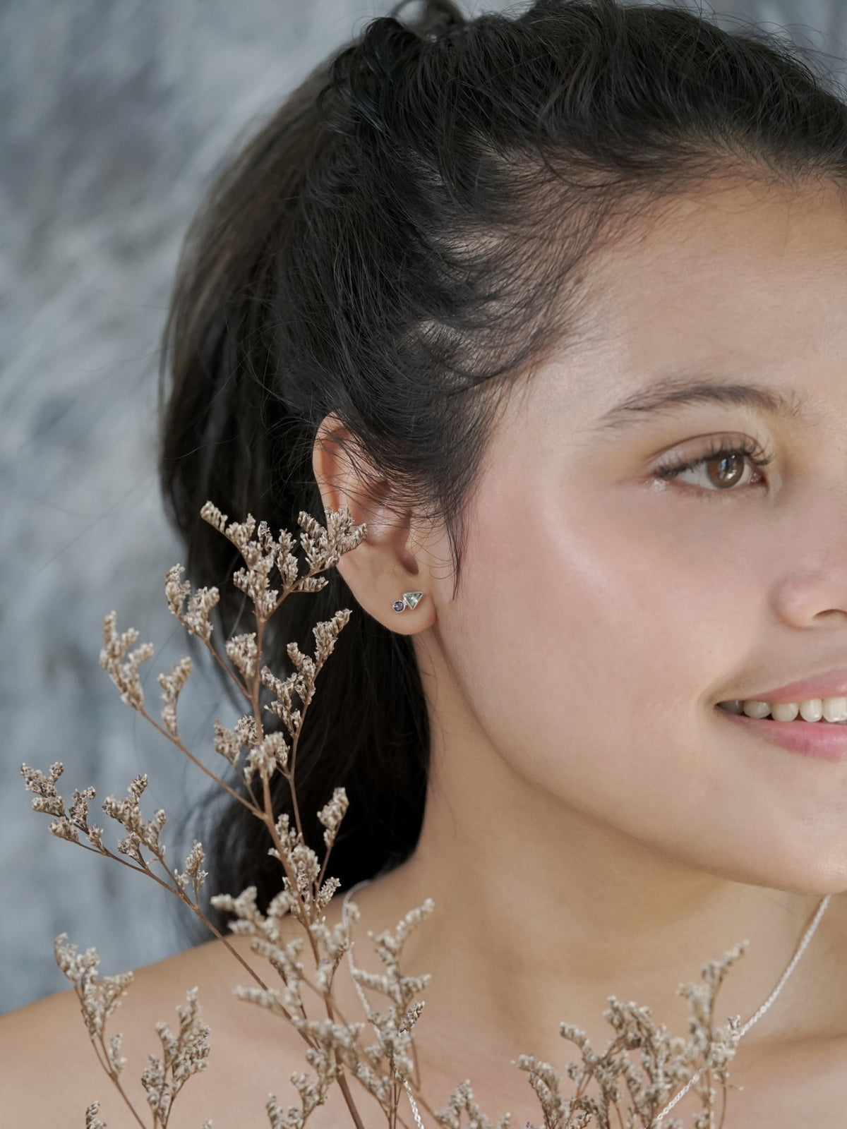 Aquamarine and Iolite Earrings - Gardens of the Sun | Ethical Jewelry