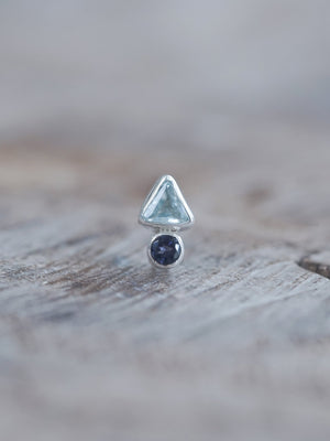 Aquamarine and Iolite Earrings - Gardens of the Sun | Ethical Jewelry