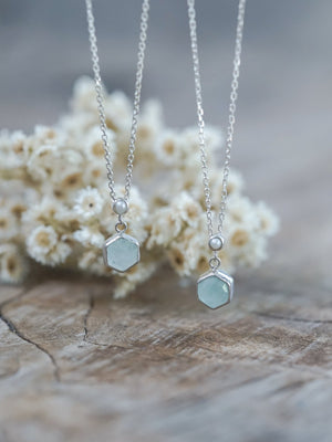 Aquamarine and Pearl Necklace - Gardens of the Sun | Ethical Jewelry
