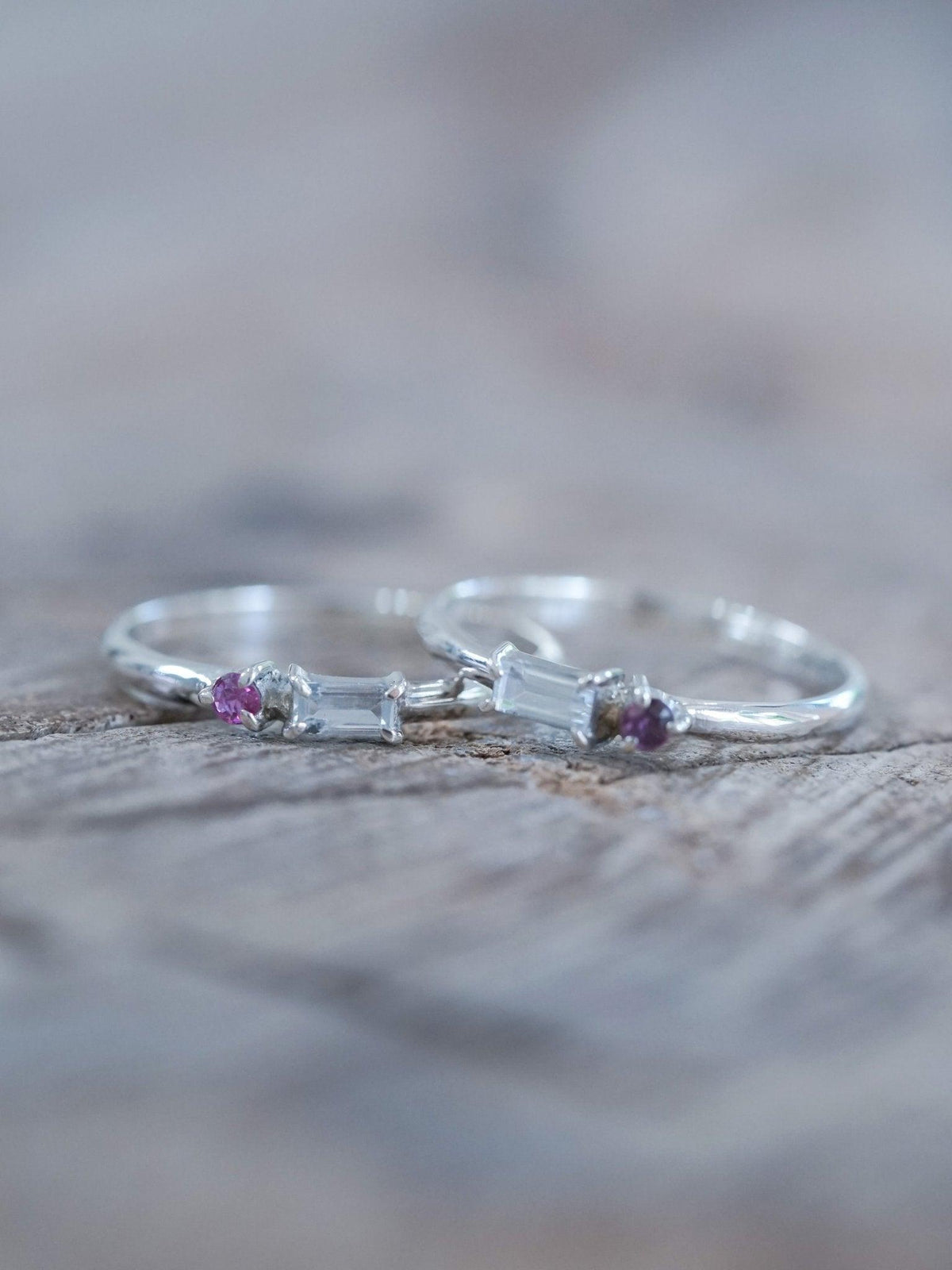 Aquamarine and Ruby Ring - Gardens of the Sun | Ethical Jewelry