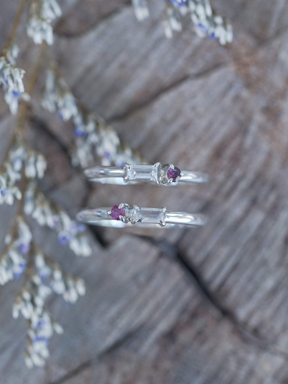 Aquamarine and Ruby Ring - Gardens of the Sun | Ethical Jewelry