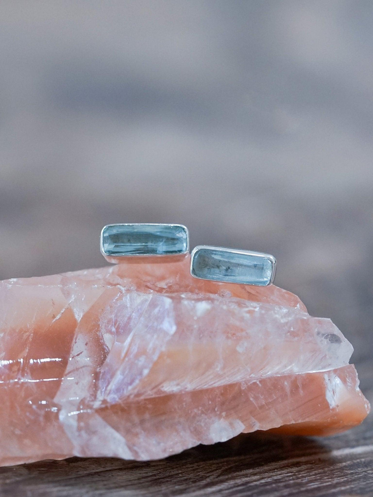 Aquamarine Earrings - Gardens of the Sun | Ethical Jewelry