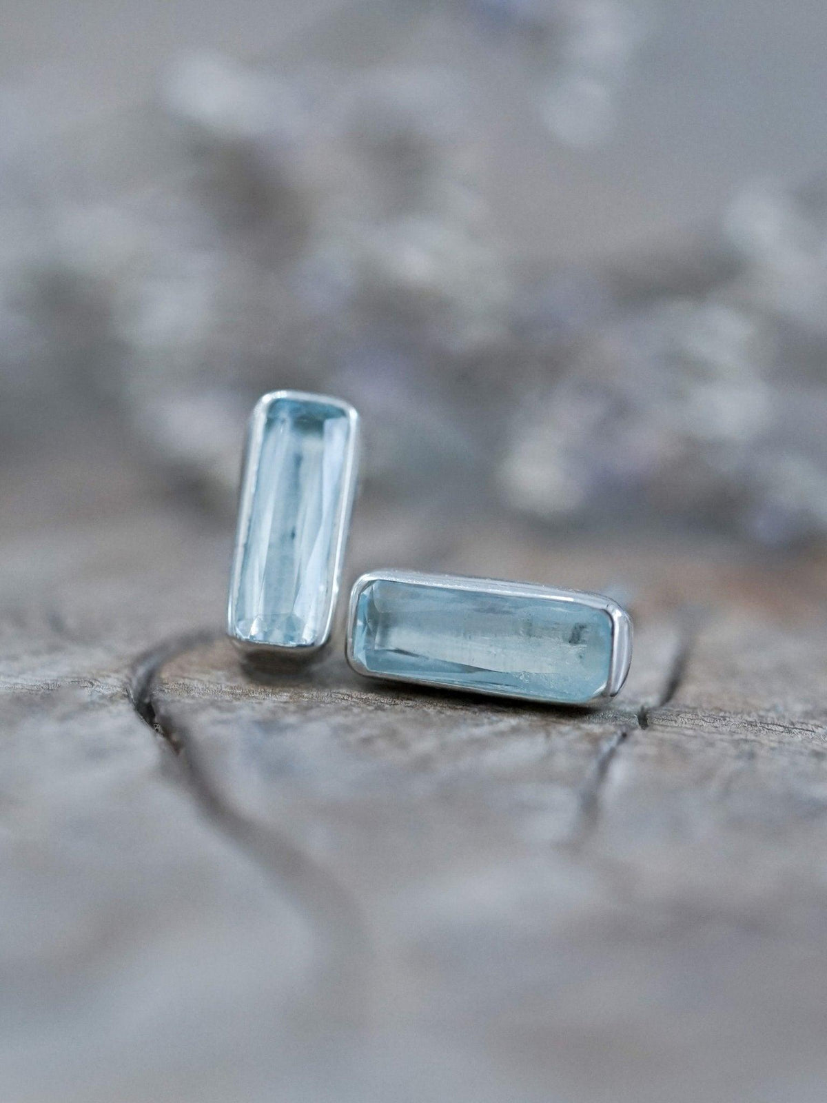 Aquamarine Earrings - Gardens of the Sun | Ethical Jewelry