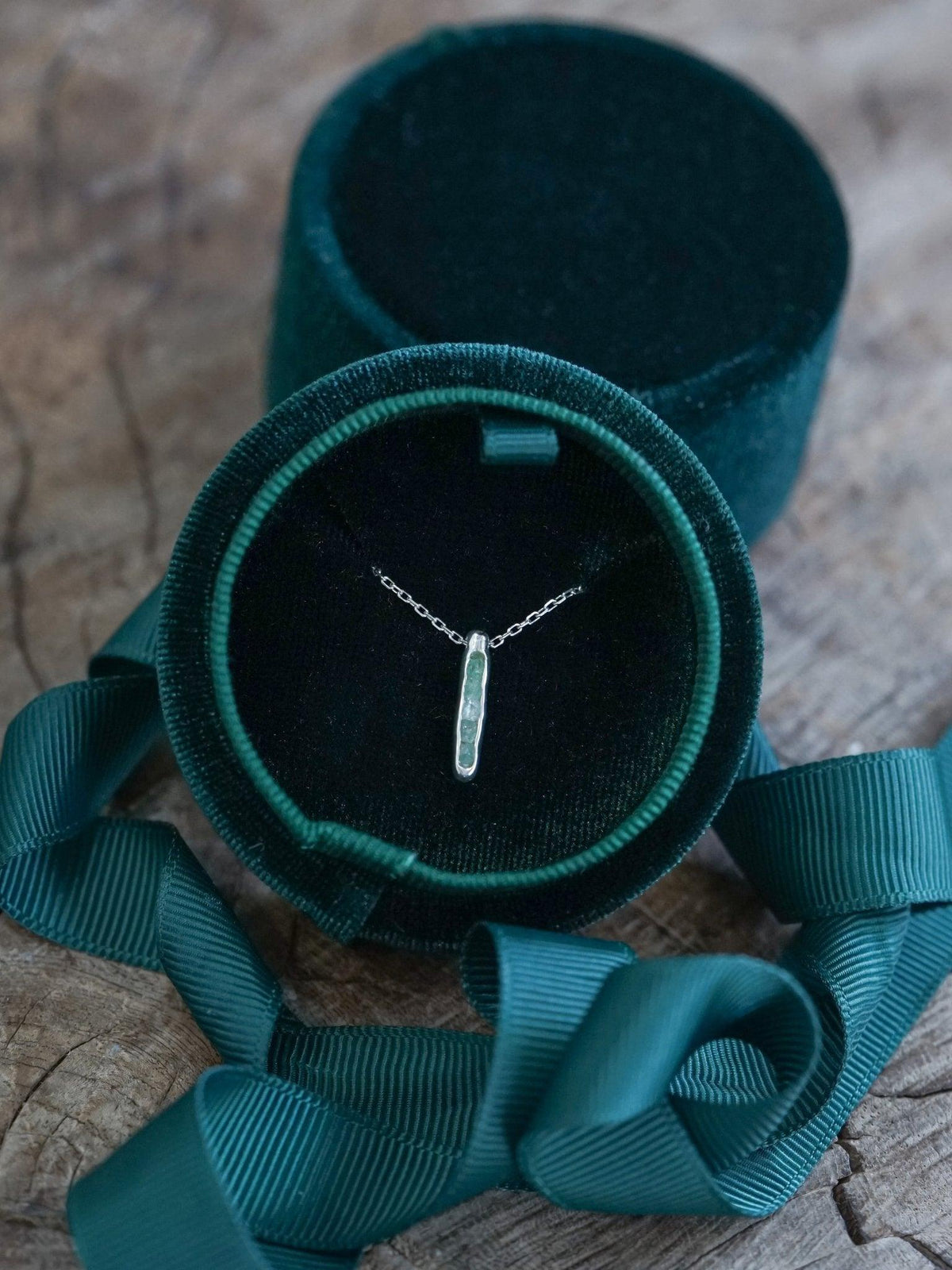 Aquamarine Necklace with Hidden Gems - Gardens of the Sun | Ethical Jewelry