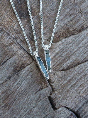 Aquamarine Necklace with Hidden Gems - Gardens of the Sun | Ethical Jewelry