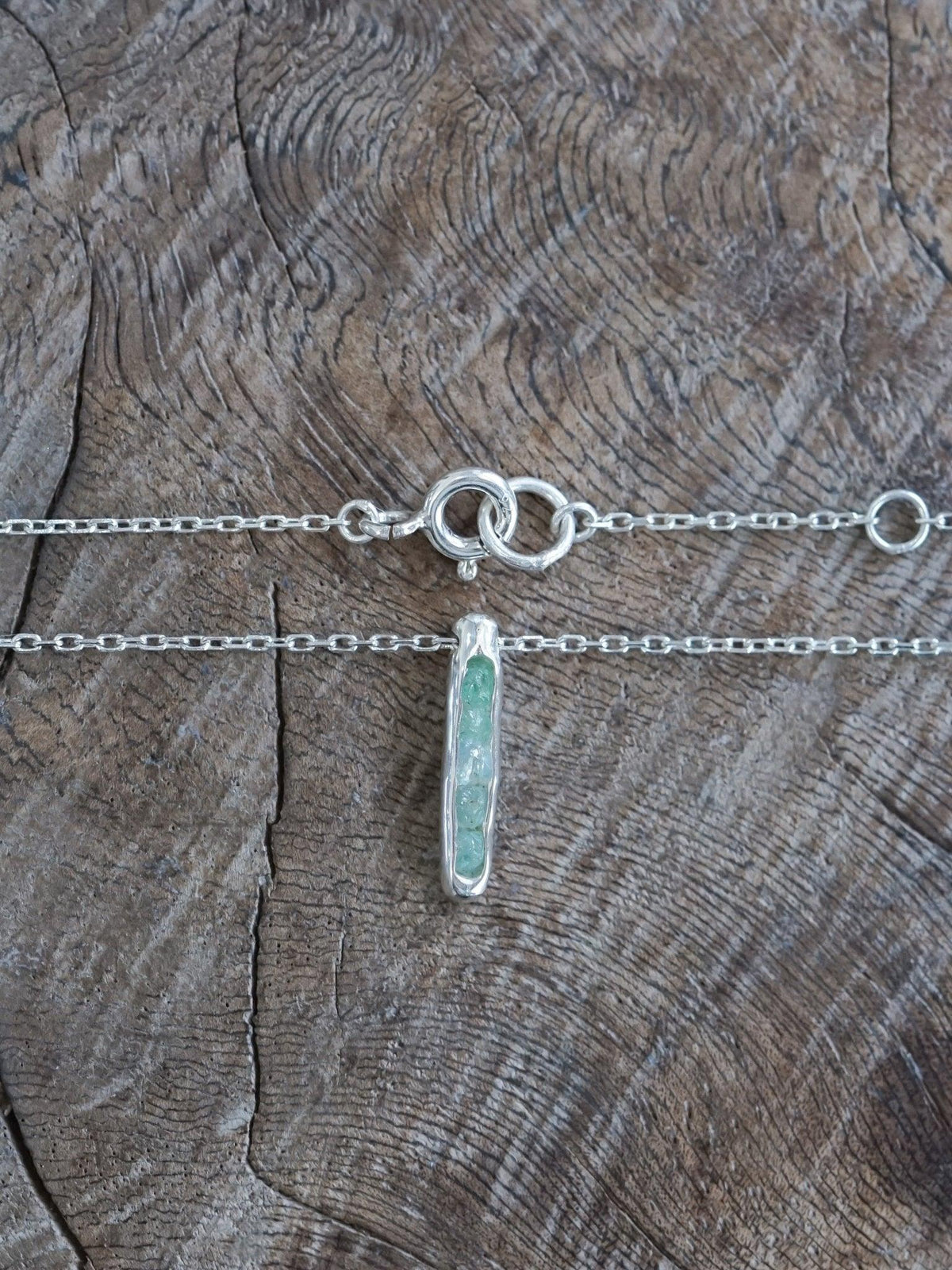 Aquamarine Necklace with Hidden Gems - Gardens of the Sun | Ethical Jewelry