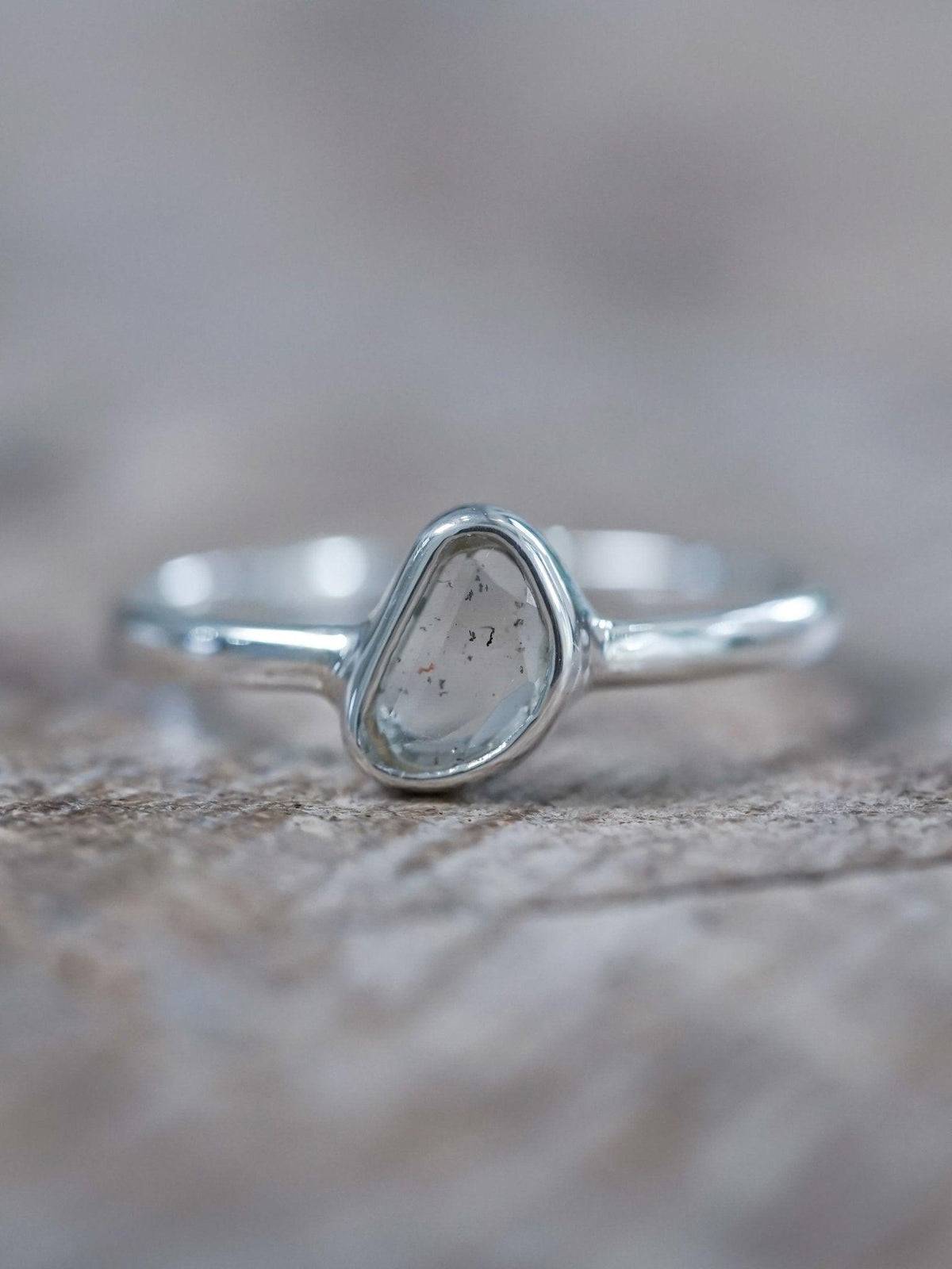 Aquamarine Slice Ring - Gardens of the Sun | Ethical Jewelry