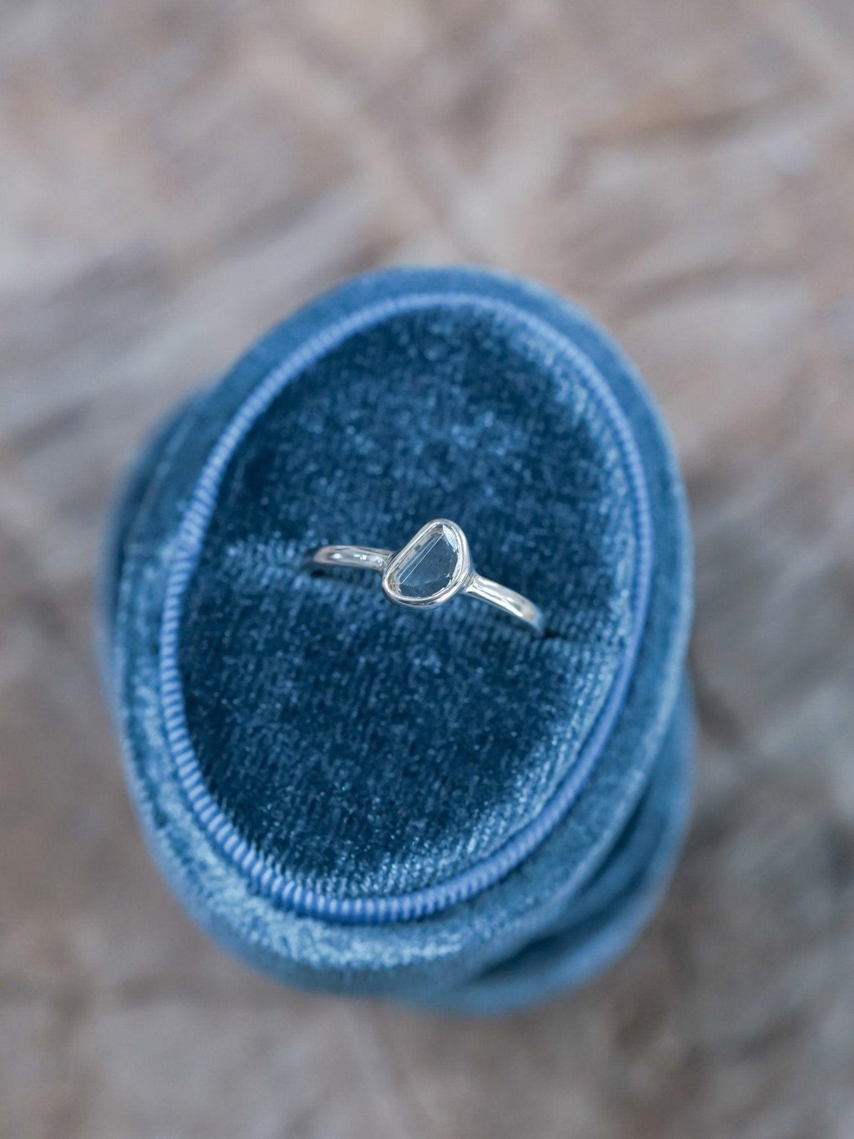 Aquamarine Slice Ring - Gardens of the Sun | Ethical Jewelry