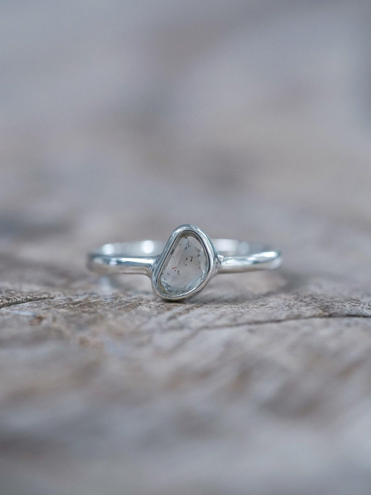 Aquamarine Slice Ring - Gardens of the Sun | Ethical Jewelry