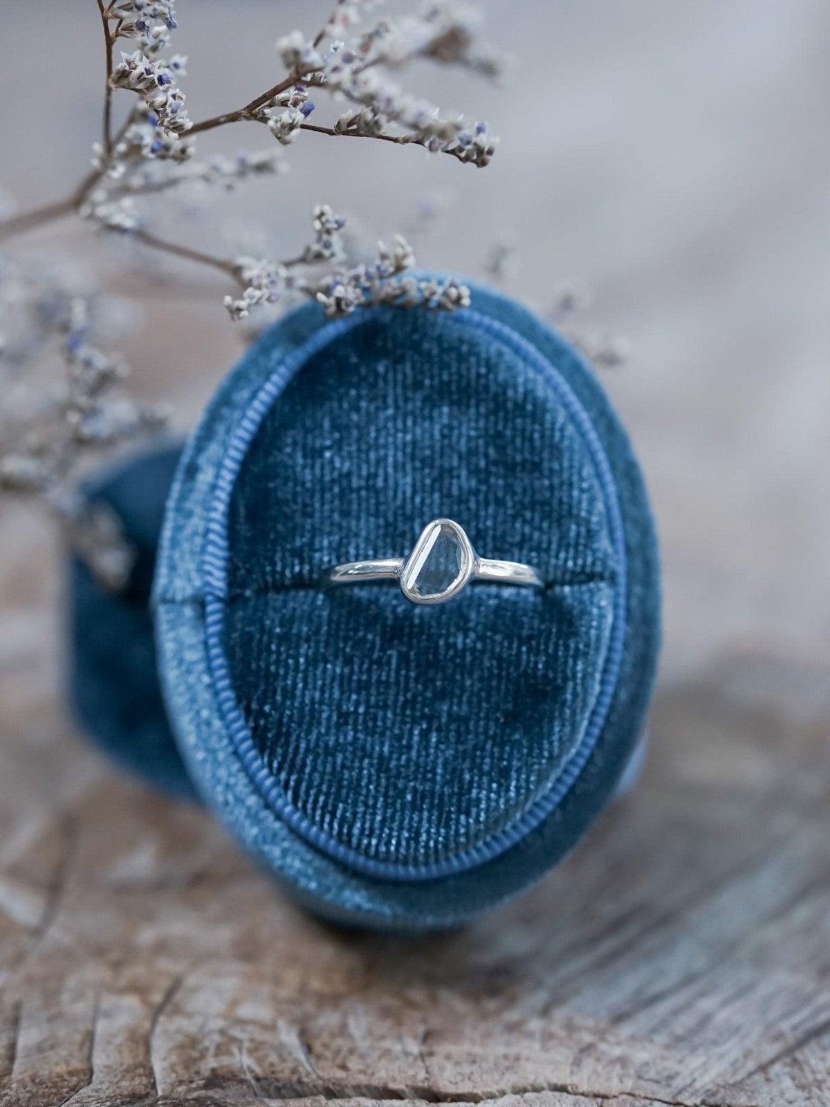 Aquamarine Slice Ring - Gardens of the Sun | Ethical Jewelry