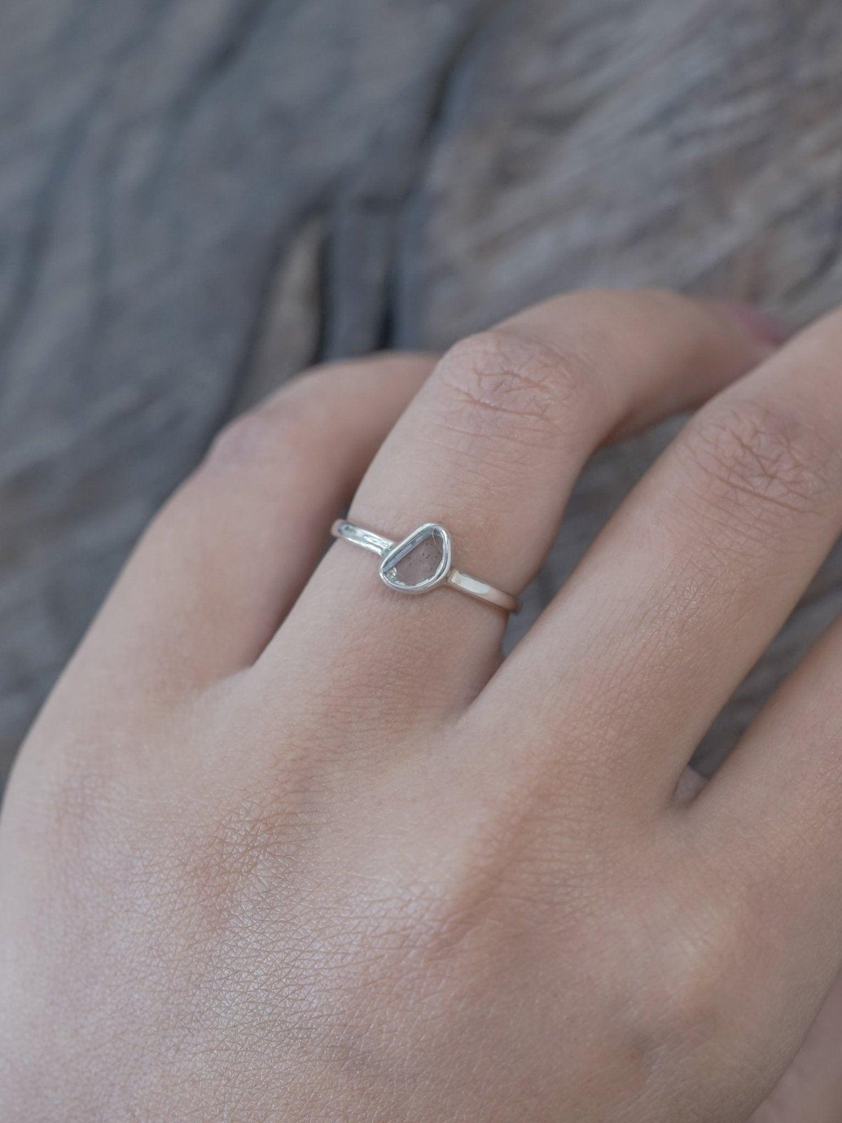 Aquamarine Slice Ring - Gardens of the Sun | Ethical Jewelry