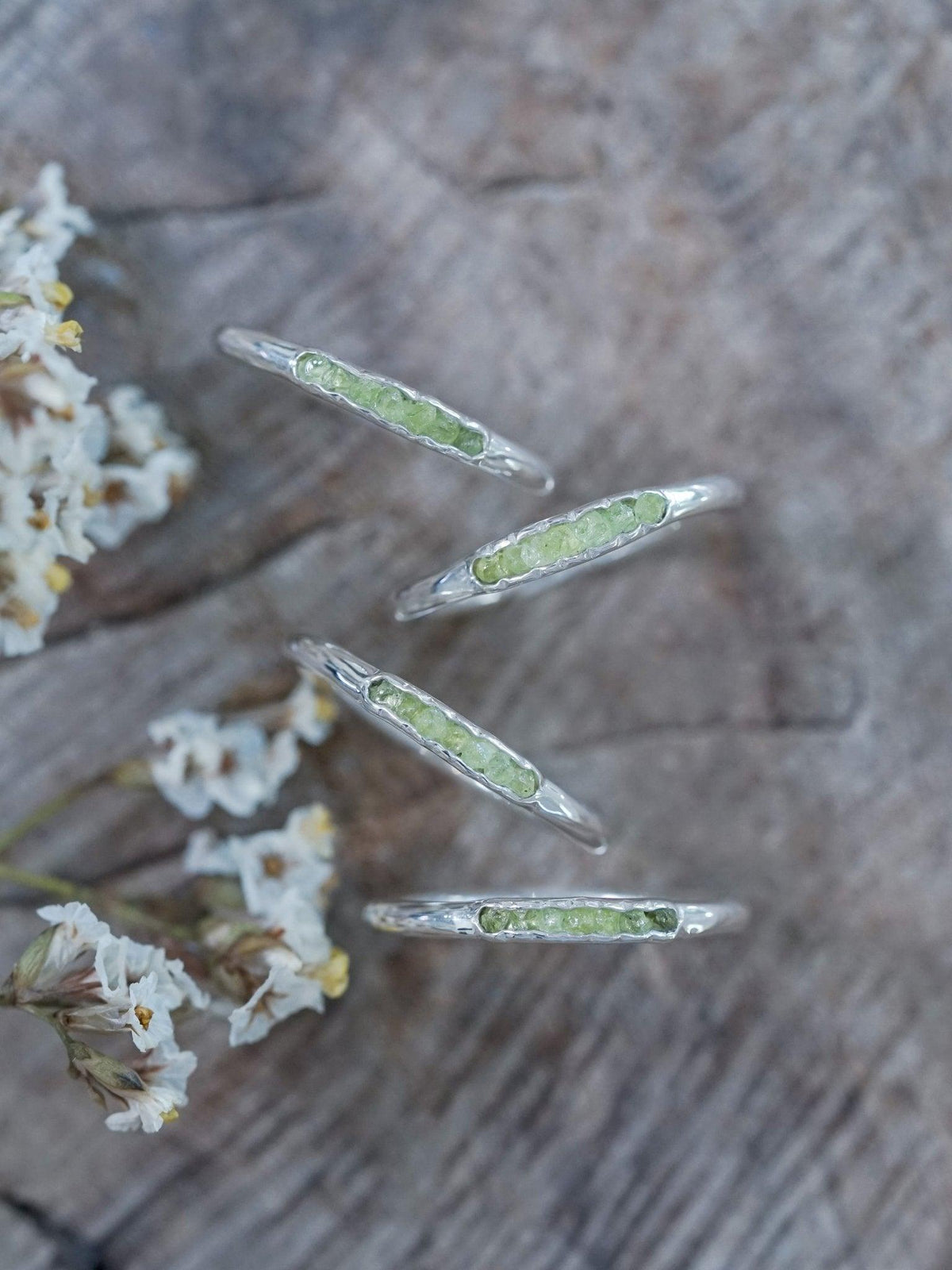 Arizona Peridot Ring with Hidden Gems - Gardens of the Sun | Ethical Jewelry