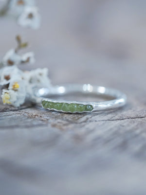 Arizona Peridot Ring with Hidden Gems - Gardens of the Sun | Ethical Jewelry